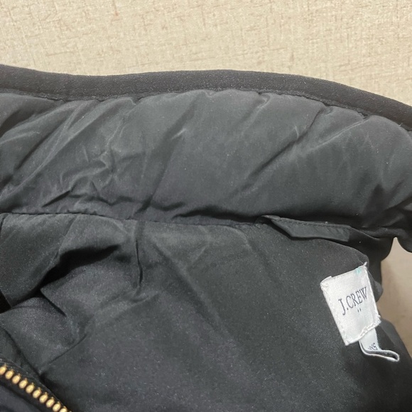J.Crew XXS puffer vest jacket with snap pockets in black - Picture 4 of 8